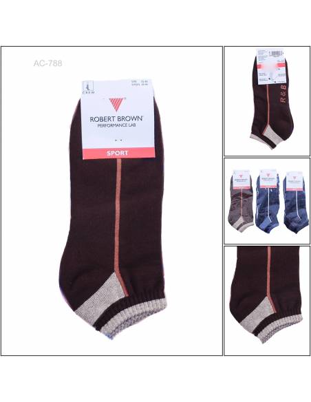 Kaos Kaki/Socks Pendek Cowok Robert Brown