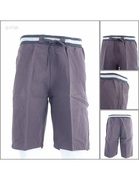 Celana Pendek Katun Cowok Rib Kolor Must Evan's M-XL