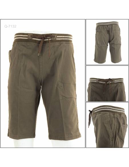 Celana Pendek Katun Cowok Rib Kolor Must Evan's M-XL