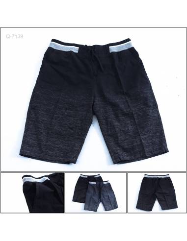 Celana Pendek Katun Cowok Rib Kolor Maxmillian 2XL-4XL