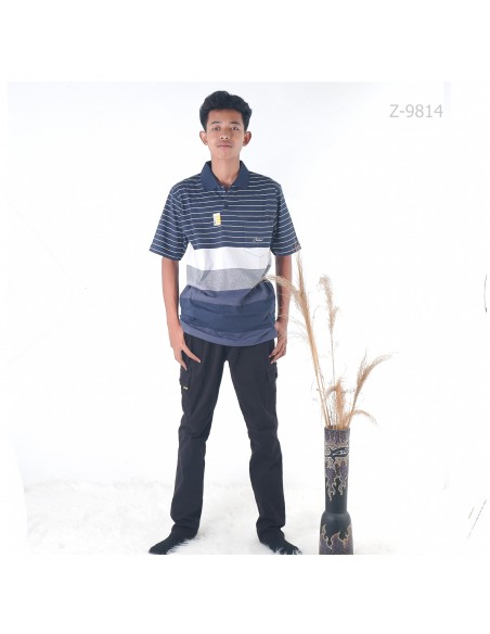 Kaos Kerah Cowok Lengan Pendek Calcio M-XL