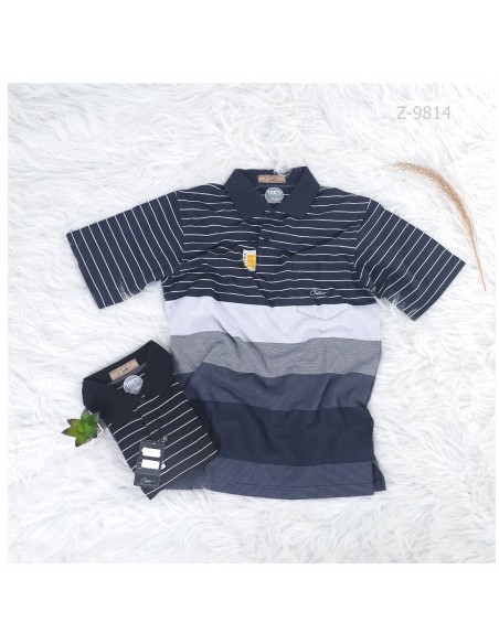 Kaos Kerah Cowok Lengan Pendek Calcio M-XL