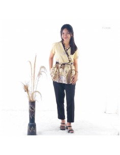 Atasan Batik Cewek Lengan Pendek Pita Tasya Allz
