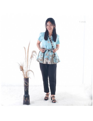 Atasan Batik Cewek Lengan Pendek Pita Tasya Allz