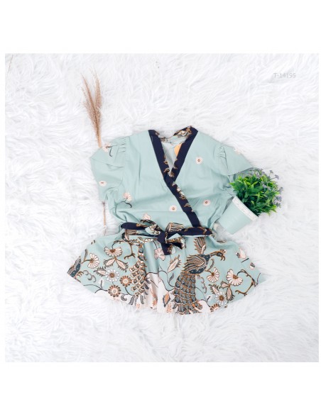 Atasan Batik Cewek Lengan Pendek Pita Tasya Allz