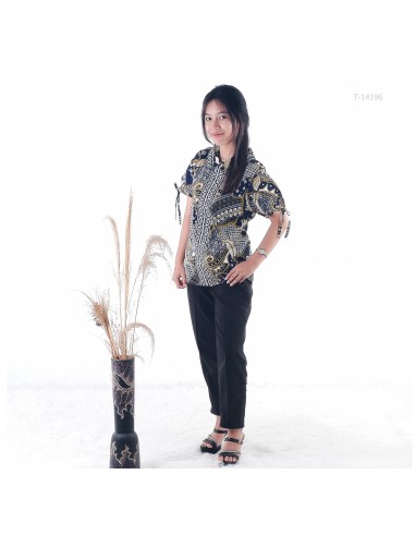 Atasan Batik Cewek Lengan Pita Tasya All Size