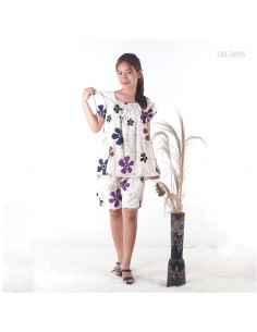 Setelan Hot Pans Motif Bunga Campur Marisa All Size 2