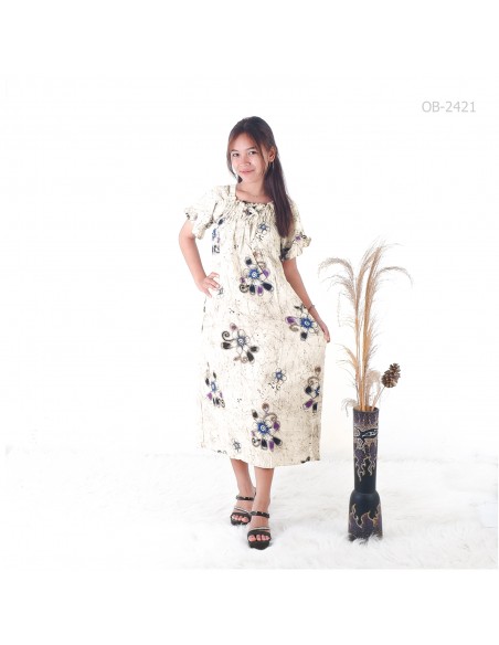 Daster Ibu Susun Model Kerut Pinggang Marisa All Size