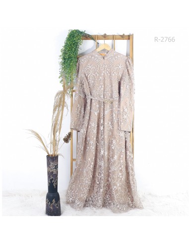 Gamis Brokat Cewek Tali Belakang GB Fashion