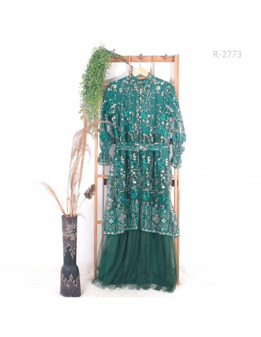 Gamis Outer Brokat Lengan Karet GB Fashion All...