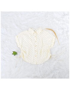 Atasan Crop Lengan Pendek Motif Love Nathaniah All Size