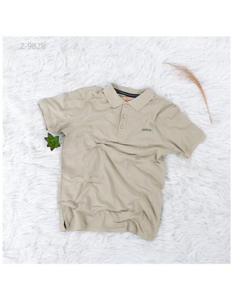 Kaos Kerah / Kaos Wangky Lengan Pendek Cowok Cream Picasso M-XL