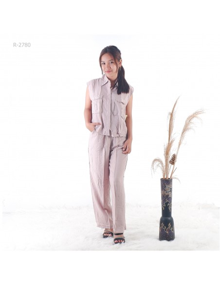 Setelan Cewek Lengan Kutungan/Tanpa Lengan XL