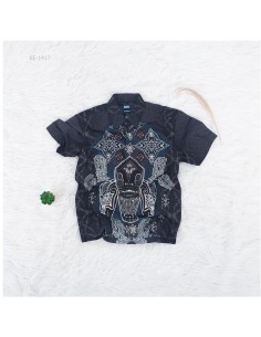 Kemeja Batik Cowok Lengan Pendek Maaxmillian M-XL