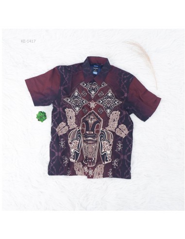 Kemeja Batik Cowok Lengan Pendek Maaxmillian M-XL