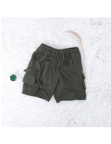 Celana Pendek Kolor Model Cargo Cowok Abu-Abu Arvada M-XL