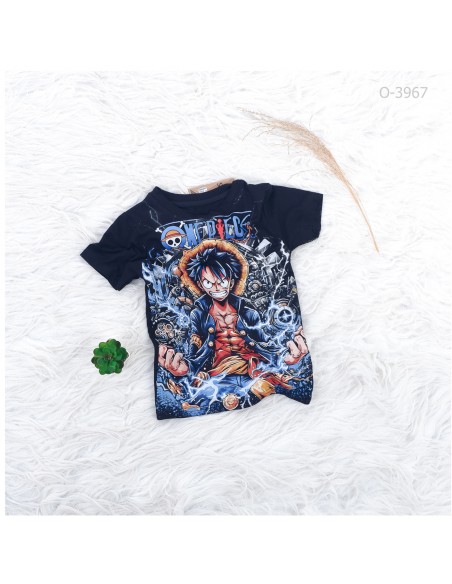 Kaos Anak Cowok Motif Onepiece Spurs  4-8