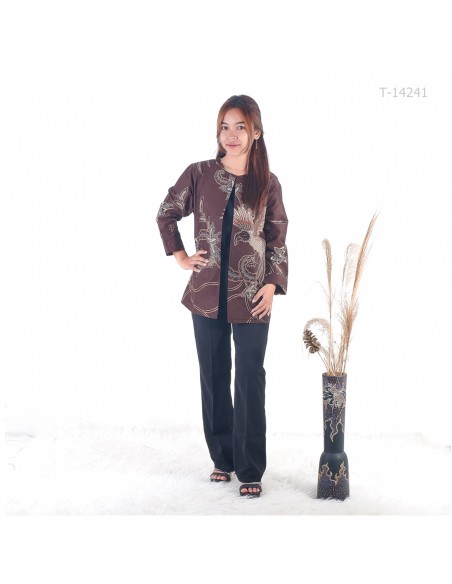 Outer Batik Cewek Lengan Panjang Bhaskara