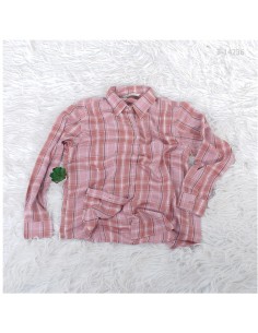Kemeja Cewek Kotak Pink RED UP L/XXL 2
