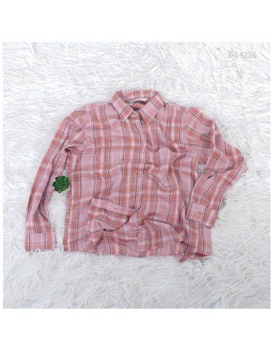 Kemeja Cewek Kotak Pink RED UP L/XXL