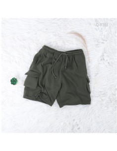 Celana pendek cowok kolor model cargo abu-abu arvada M-XL