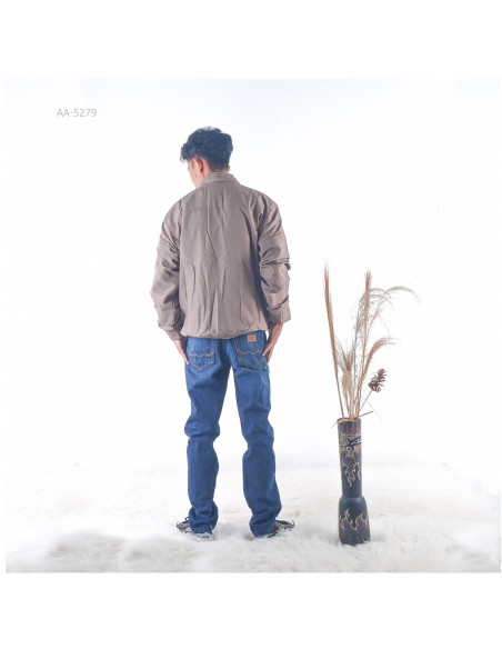 Jaket Parasit Cowok Lengan Panjang Gaz R Taupe 2L-4L