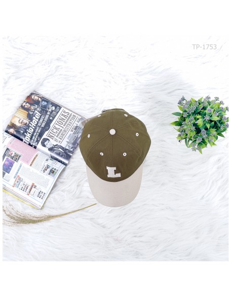 Topi Cowok Katun Hijau Army Cream Lois Allz
