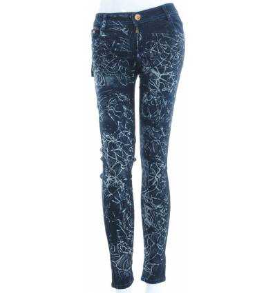 Celana Jeans Panjang Motif Sembur Cewek GUESS