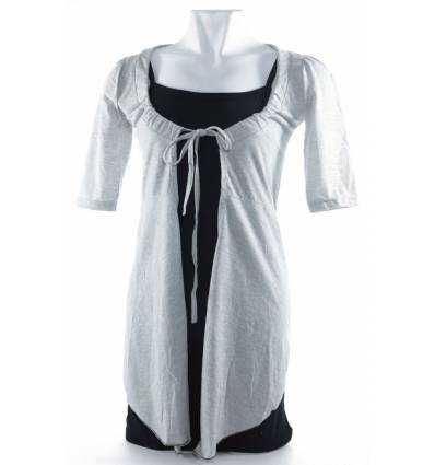 Dress+Cardigan Cewek Lengan Pendek Sofia