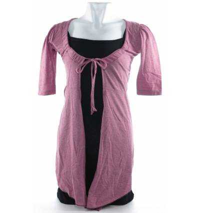 Dress+Cardigan Cewek Lengan Pendek Sofia