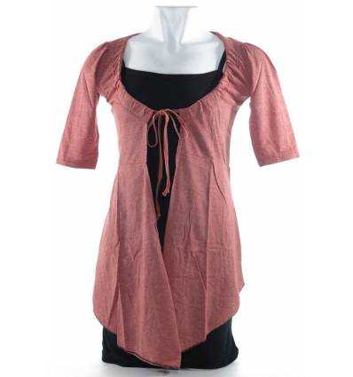 Dress+Cardigan Cewek Lengan Pendek Sofia