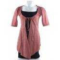 Dress+Cardigan Cewek Lengan Pendek Sofia
