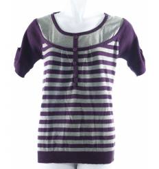 Atasan Kaos Cewek Rajut Lengan Pendek All Size 2