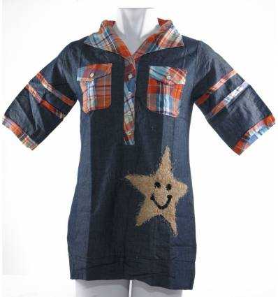 Atasan Cewek Lengan 3/4 QueenTin All Size