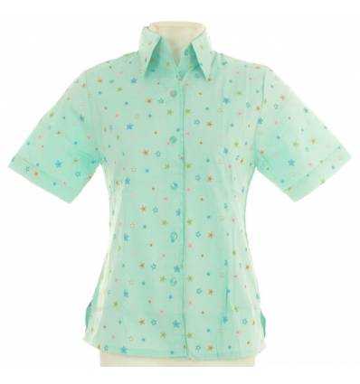 Kemeja Cewek Lengan Pendek Strech Hofu