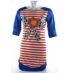 Atasa Kaos Cewek Lengan Pendek 3/4 Queentin All Size 2