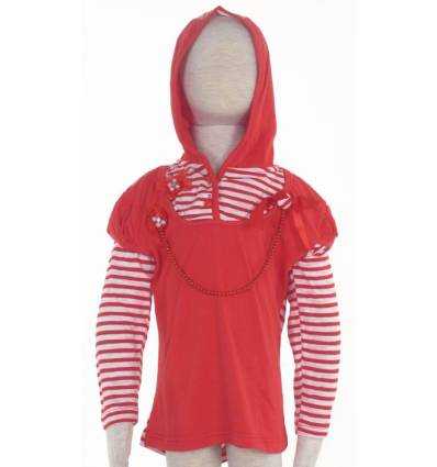 Atasan Anak Cewek Lengan Panjang Bertopi DODO