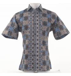 Kemeja Batik Cowok Lengan Pendek Dixmont