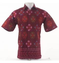 Kemeja Batik Cowok Lengan Pendek Colombus 2