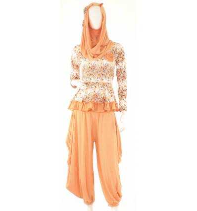 Setelan Muslim + Jilbab Cewek ARTHA ESTUARY